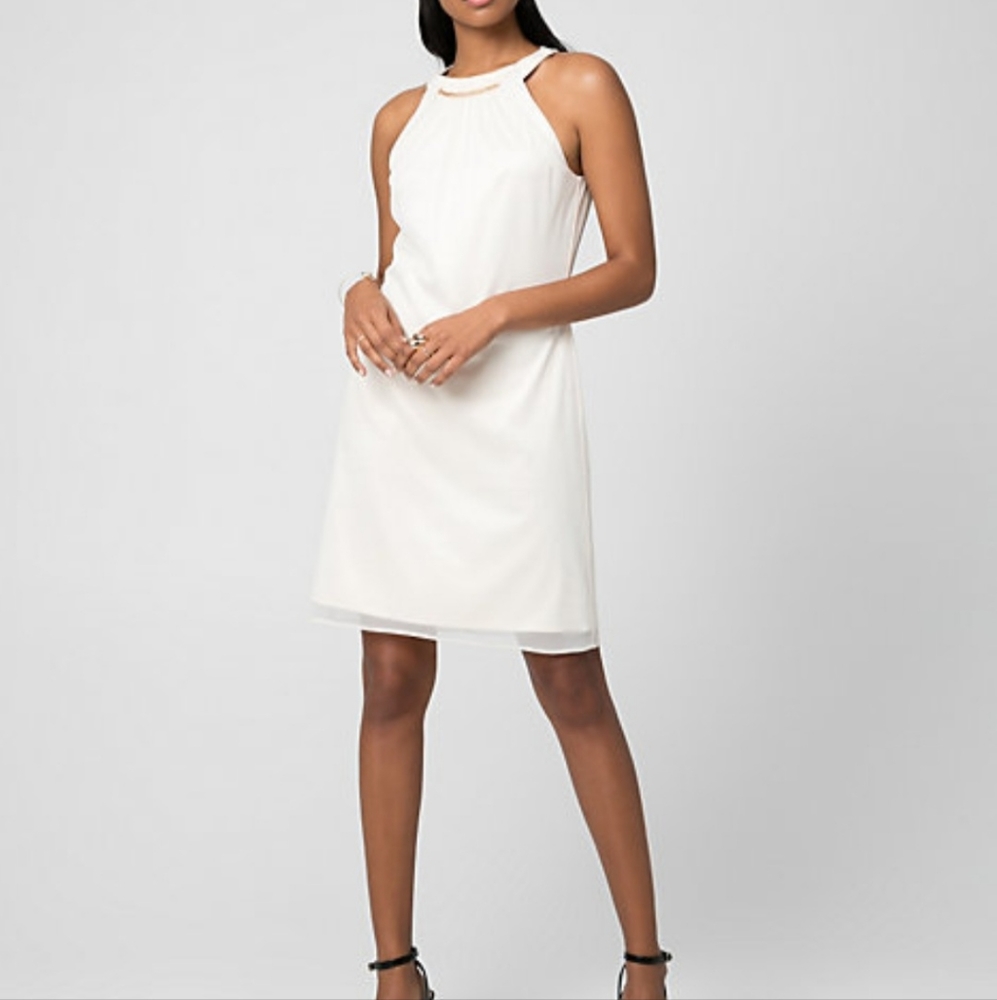 NWT Le Chateau cocktail dress, cream size xxl